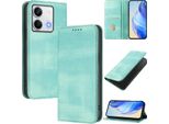 Custodia Per Xiaomi Redmi Note 13 5G, Custodia In Pelle Vintage Con Protezione Rfid, Slot Per Schede, Supporto Turchese