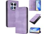Custodia Per Xiaomi Redmi Note 14 Pro 5G/Note 14 Pro+ 5G/Poco X7 5G, Custodia In Pelle Vintage Con Protezione Rfid, Slot Per Schede, Supporto Viola