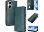 Custodia Per Xiaomi Redmi Note 13 Pro+, Custodia In Pelle Vintage Con Protezione Rfid, Slot Per Schede, Supporto Verde