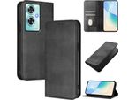 Custodia Per Oneplus Nord N30 Se, Custodia In Pelle Vintage Con Protezione Rfid, Slot Per Schede, Supporto Nero