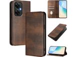 Custodia Per Oneplus Nord Ce 3 Lite/Nord N30, Custodia In Pelle Vintage Con Protezione Rfid, Slot Per Schede, Supporto Marrone