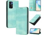 Custodia Per Oppo A36/A76/A96/K10 4G/Realme 9I 4G, Custodia In Pelle Vintage Con Protezione Rfid, Slot Per Carte, Supporto Turchese