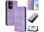 Custodia Per Oneplus Nord Ce 3 Lite/Nord N30, Custodia In Pelle Vintage Con Protezione Rfid, Slot Per Schede, Supporto Viola