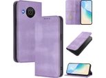 Custodia Per Nokia X20/Nokia X10, Custodia In Pelle Vintage Con Protezione Rfid, Slot Per Schede, Supporto Viola