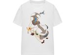 Avatar: The Last Airbender - Maglietta "Hang On"" Per Uomo/Donna Unisex TV15473 (L) (Bianco)"