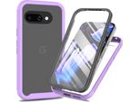 Custodia Per Google Pixel 9A, Paraurti Con Protezione Dello Schermo Integrata A 360° Custodia Protettiva Per Tutto Il Corpo Viola
