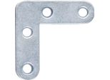 Alberts 824525 Supporto Per Mobili, Blu Galvanizzato, 100 X 100 X 20 Mm, Set Da 50