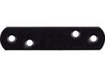 Alberts 824822 Connettore Piatto - Estremità Arrotondate - Nero - Plastificato - 19 X 77 X 2 Mm, Set Da 100