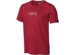 T-Shirt Ivanhoe Uw Ceasar Sunset Per Uomo - 100% Lana Extra Fine - Rosso