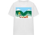 South Park - Maglietta "Bus Stop"" Per Uomo/Donna Unisex TV15951 (L) (Bianco)"
