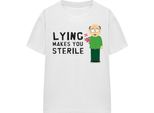 South Park - Maglietta "Mentire Rende Sterili"" Per Uomo/Donna Unisex TV15960 (L) (Bianco)"