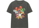 Spongebob Squarepants - Maglietta "The Whole Gang"" Per Uomo/Donna Unisex TV16025 (S) (Charcoal)"