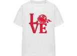 Teenage Mutant Ninja Turtles - Maglietta "Love"" Per Bambini/Ragazzi Unisex - Valentinstag TV16839 (M) (Weiß)"