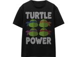 Teenage Mutant Ninja Turtles - Maglietta "Turtle Power"" Per Uomo/Donna Unisex TV16885 (S) (Nero)"