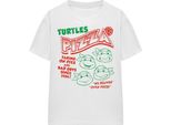 Teenage Mutant Ninja Turtles - Maglietta "Turtles Pizza"" Per Bambini/Donne Unisex TV16887 (M) (Weiß)"