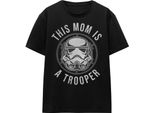 Star Wars - Maglietta "Mom Is A Trooper"" Per Uomo/Donna Unisex - Festa Della Mamma TV17091 (S) (Nero)"