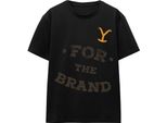 Yellowstone - Maglietta "For The Brand"" Per Bambini/Donne Unisex TV16982 (Xxl) (Schwarz)"