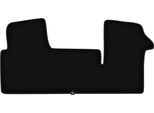 Wielganizator Tappetini Anteriori In Velluto Per Nissan NV400 (2010-, Furgone) Neri, Set 2 Pz, Con Fissaggi