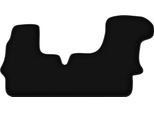 Wielganizator Tappetini Anteriori In Velluto Per Mercedes Sprinter I (1995-2006, Furgone) Neri, Set 2 Pz, Con Fissaggi