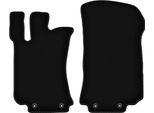 Wielganizator Tappetini Anteriori In Velluto Per Mercedes R-Klasa W251 (2005-2013, Minivan 7 Posti Corto) Neri, Set 2 Pz, Con Fissaggi