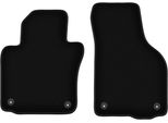 Wielganizator Tappetini Anteriori In Velluto Per Volkswagen Golf V (2003-2009, Hatchback, Variant, Station Wagon) Neri, Set 2 Pz, Con Fissaggi