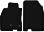 Wielganizator Tappetini Anteriori In Velluto Per Renault Megane Iii (2008-2015, Hatchback, Coupé, Grandtour, Station Wagon) Neri, Set 2 Pz, Con Fissaggi