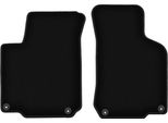 Wielganizator Tappetini Anteriori In Velluto Per Volkswagen Golf Iv (1997-2003, Hatchback, Station Wagon, Variant) Neri, Set 2 Pz, Con Fissaggi