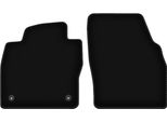 Wielganizator Tappetini Anteriori In Velluto Per Skoda Fabia Iv (2021-, Hatchback) Neri, Set 2 Pz, Con Fissaggi