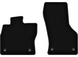 Wielganizator Tappetini Anteriori In Velluto Per Skoda Octavia Iii (2012-2020, Liftback, Berlina, Variant, Station Wagon) Neri, Set 2 Pz, Con Fissaggi