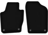 Wielganizator Tappetini Anteriori In Velluto Per Skoda Fabia Iii (2014-, Hatchback, Station Wagon) Neri, Set 2 Pz, Con Fissaggi