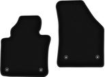 Wielganizator Tappetini Anteriori In Velluto Per Volkswagen Touran I (2004-2010, Minivan) Neri, Set 2 Pz, Con Fissaggi