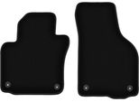 Wielganizator Tappetini Anteriori In Velluto Per Skoda Yeti (2009-2017, Crossover) Neri, Set 2 Pz, Con Fissaggi