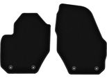 Wielganizator Tappetini Anteriori In Velluto Per Volvo S60 Ii (2010-, Berlina) Neri, Set 2 Pz, Con Fissaggi