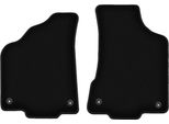 Wielganizator Tappetini Anteriori In Velluto Per Volkswagen Polo Iii 6N (1994-1999, Hatchback, Berlina, Classic) Neri, Set 2 Pz, Con Fissaggi