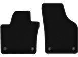 Wielganizator Tappetini Anteriori In Velluto Per Seat Alhambra Ii (2010-, Minivan) Neri, Set 2 Pz, Con Fissaggi