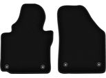 Wielganizator Tappetini Anteriori In Velluto Per Volkswagen Caddy 2K 2FL (2013-, Minivan) Neri, Set 2 Pz, Con Fissaggi