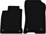 Wielganizator Tappetini Anteriori In Velluto Per Renault Laguna Iii (2007-2015, Liftback, Station Wagon) Neri, Set 2 Pz, Con Fissaggi
