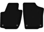 Wielganizator Tappetini Anteriori In Velluto Per Skoda Rapid (2013-2019, Liftback, Berlina, Spaceback, Station Wagon) Neri, Set 2 Pz, Con Fissaggi