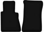 Wielganizator Tappetini Anteriori In Velluto Per Mercedes W123 (1975-1986, Berlina, Station Wagon) Neri, Set 2 Pz, Con Fissaggi