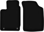 Wielganizator Tappetini Anteriori In Velluto Per Renault Clio Ii (1998-2005, Hatchback) Neri, Set 2 Pz, Con Fissaggi