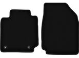Wielganizator Tappetini Anteriori In Velluto Per Nissan Micra K12 (2002-2010, Hatchback) Neri, Set 2 Pz, Con Fissaggi