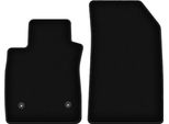 Wielganizator Tappetini Anteriori In Velluto Per Renault Clio Iv (2013-, Grandtour, Station Wagon, Hatchback) Neri, Set 2 Pz, Con Fissaggi