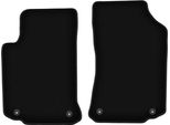 Wielganizator Tappetini Anteriori In Velluto Per Rover 75 (1998-2005, Station Wagon, Berlina) Neri, Set 2 Pz, Con Fissaggi