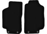 Wielganizator Tappetini Anteriori In Velluto Per Saab 9-5 I Y3SE (1997-2005, Berlina, Station Wagon) Neri, Set 2 Pz, Con Fissaggi