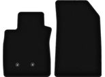 Wielganizator Tappetini Anteriori In Velluto Per Renault Clio Iii (2005-2012, Grandtour, Station Wagon, Hatchback) Neri, Set 2 Pz, Con Fissaggi