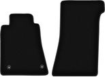 Wielganizator Tappetini Anteriori In Velluto Per Mercedes Sl R107 Bez Katalizatora (1971-1989, Coupé) Neri, Set 2 Pz, Con Fissaggi