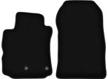 Wielganizator Tappetini Anteriori In Velluto Per Renault Modus (2004-2012, Minivan) Neri, Set 2 Pz, Con Fissaggi