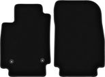 Wielganizator Tappetini Anteriori In Velluto Per Renault Captur (2013-2019, Suv) Neri, Set 2 Pz, Con Fissaggi