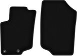Wielganizator Tappetini Anteriori In Velluto Per Peugeot 207 (2006-2012, Sw, Station Wagon, Hatchback) Neri, Set 2 Pz, Con Fissaggi