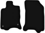 Wielganizator Tappetini Anteriori In Velluto Per Renault Laguna Ii (2001-2007, Station Wagon, Liftback) Neri, Set 2 Pz, Con Fissaggi
